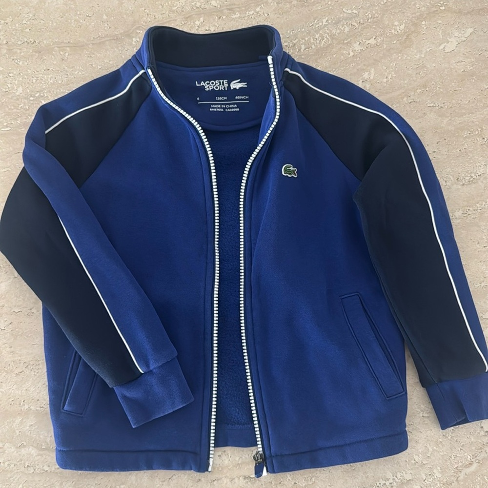 Lacoste zip -up sweatshirt